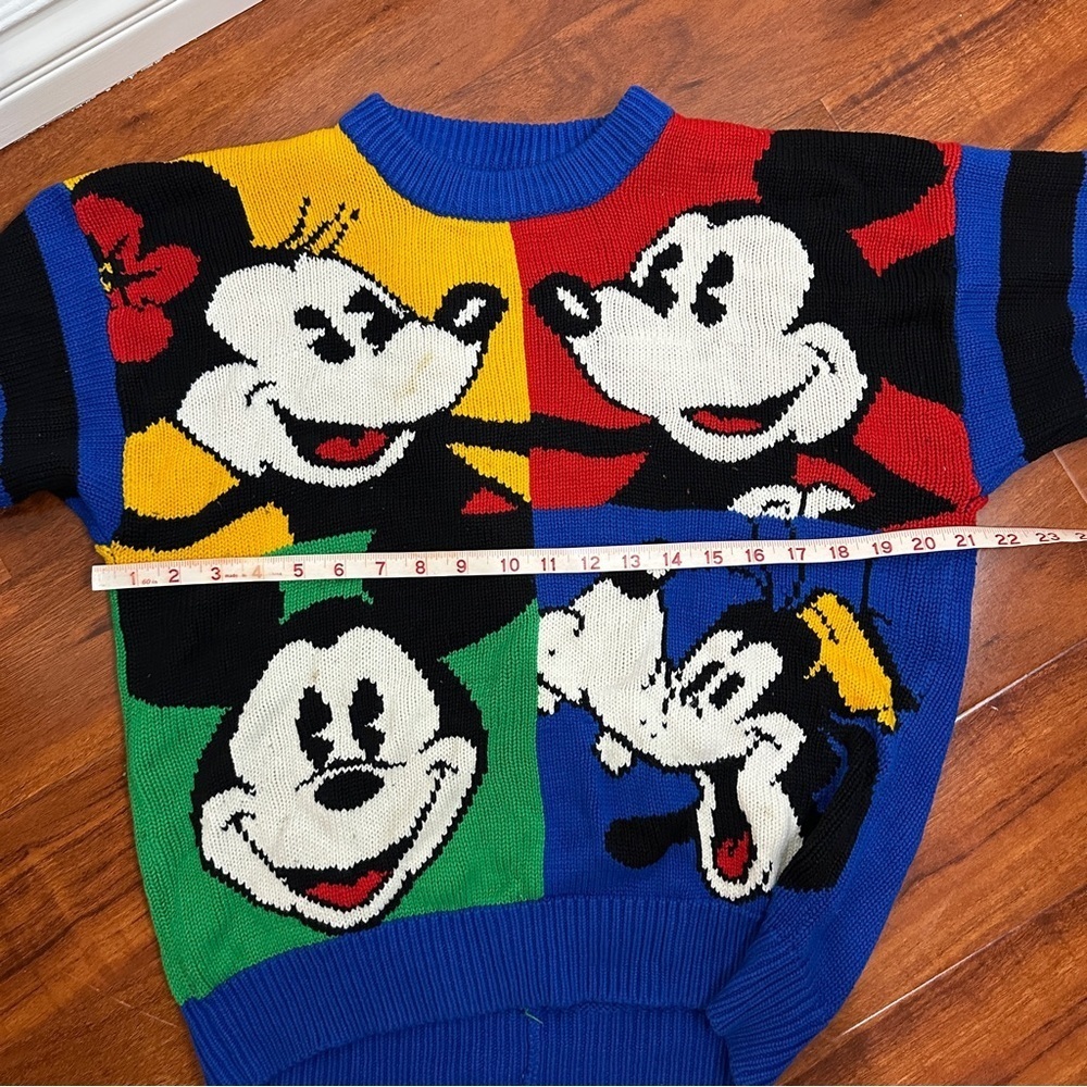 Disneyland Vintage Sweater Mickey Mouse Goofy - Picture 7 of 7